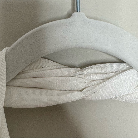 MISHA Size 8 Callie Mini Ruched Halter Summer White Dress - Picture 8 of 10